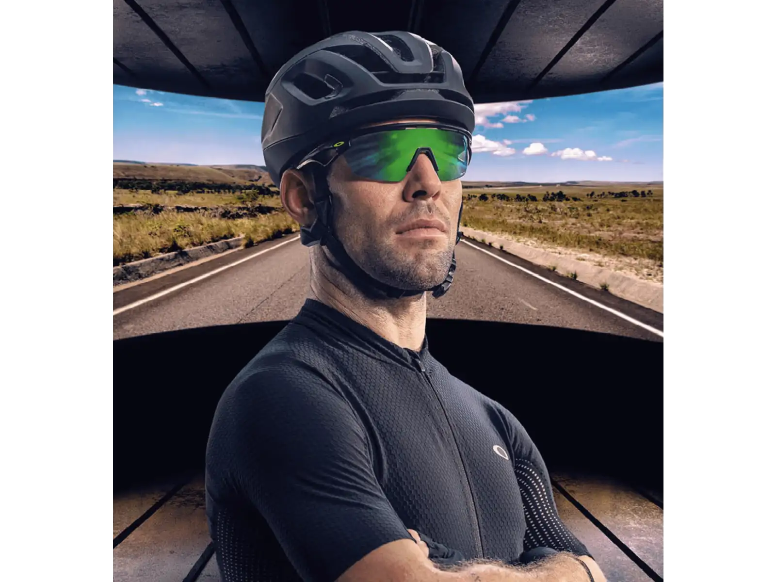 Oakley Sphaera sluneční brýle Matte Black Ink/Prizm Road Jade