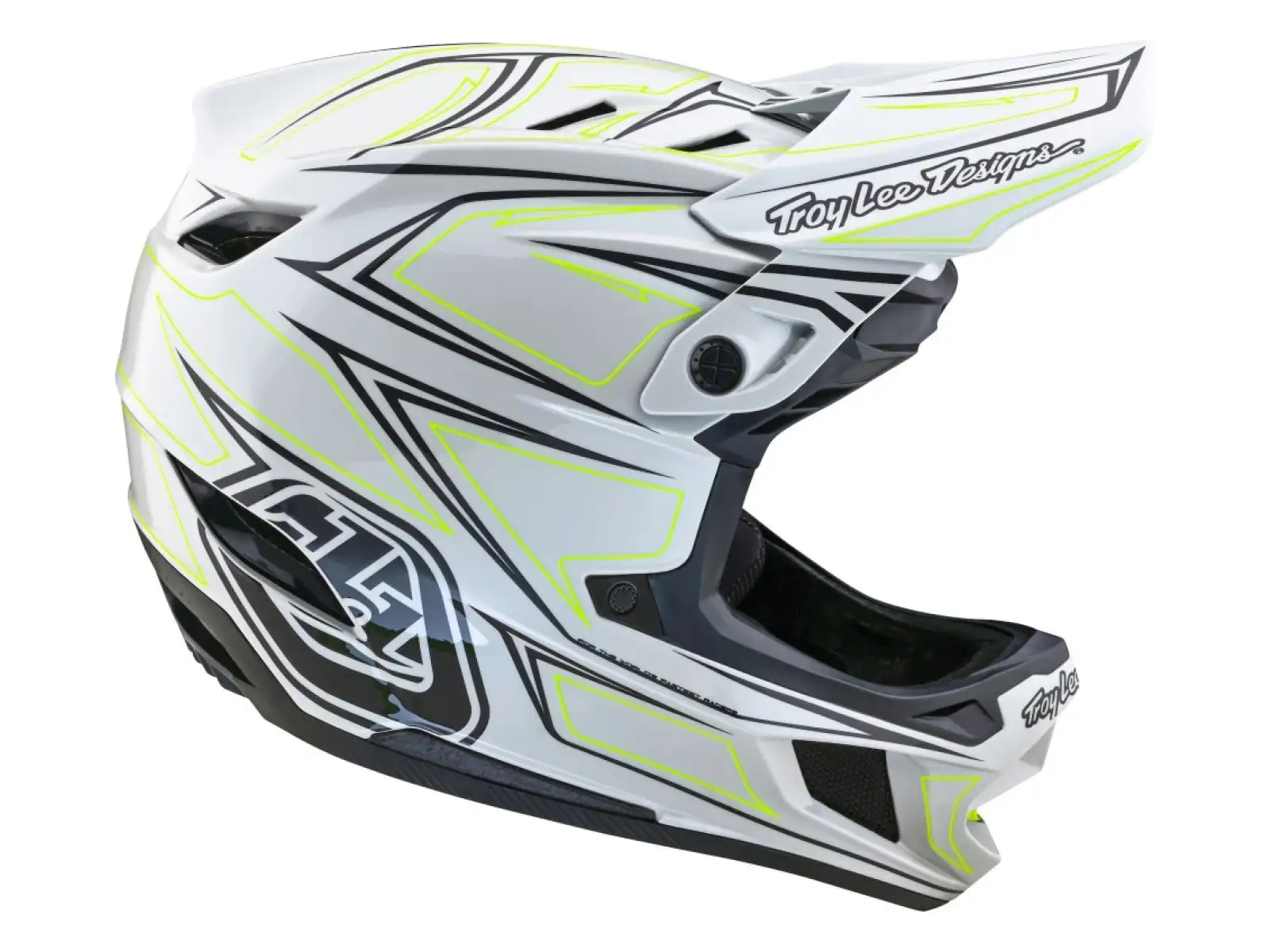 Troy Lee Designs D4 Composite MIPS Pinned přilba Light Gray