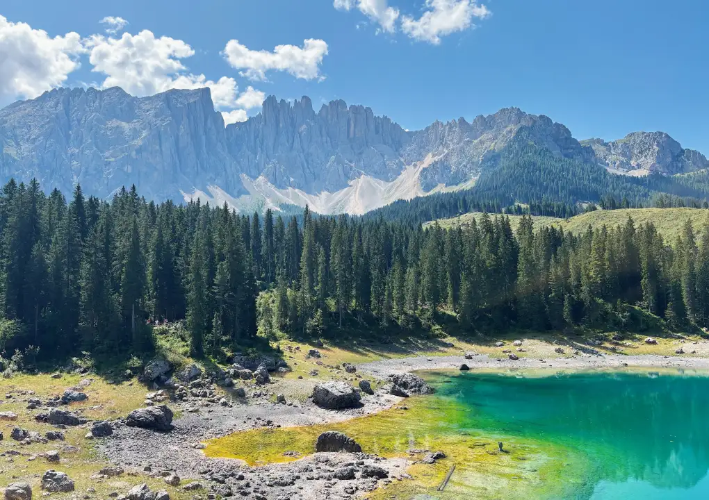 Na kole pod vrcholky Dolomit