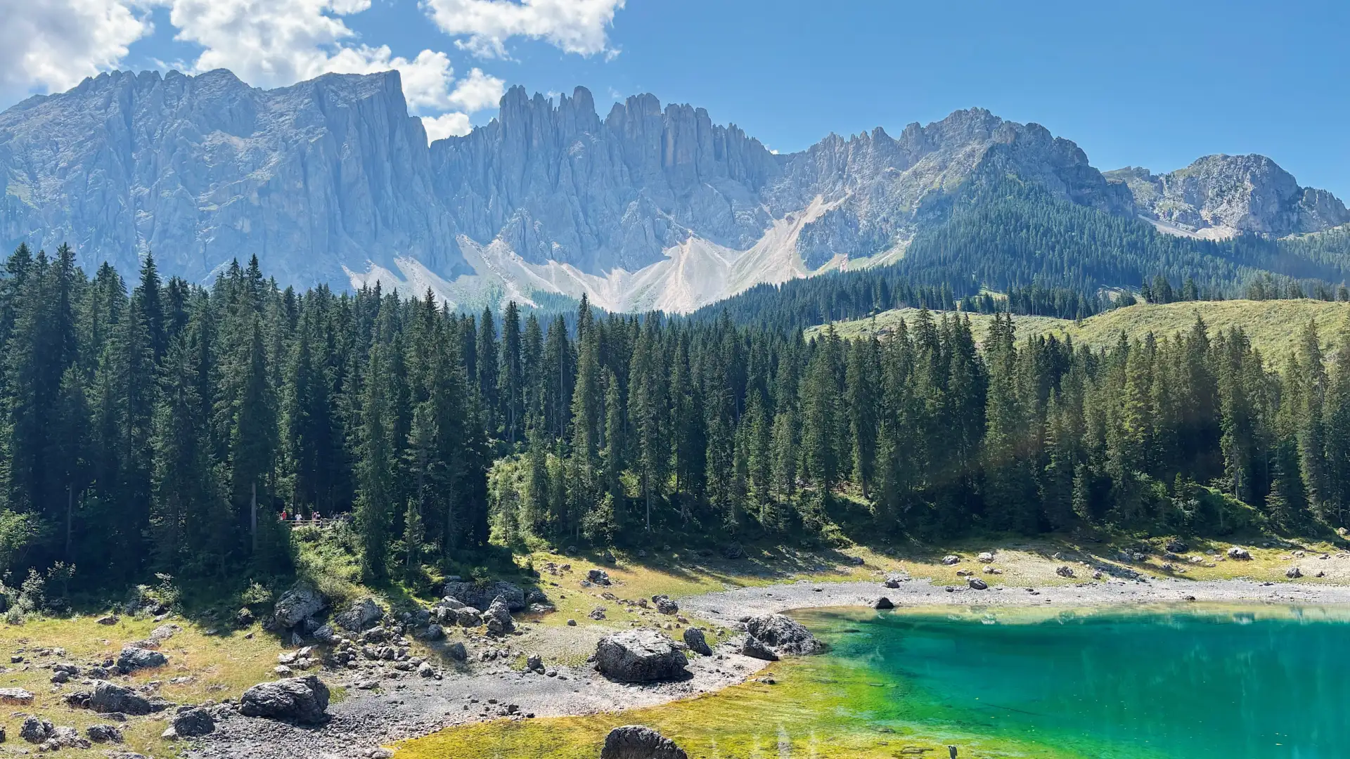 Na kole pod vrcholky Dolomit