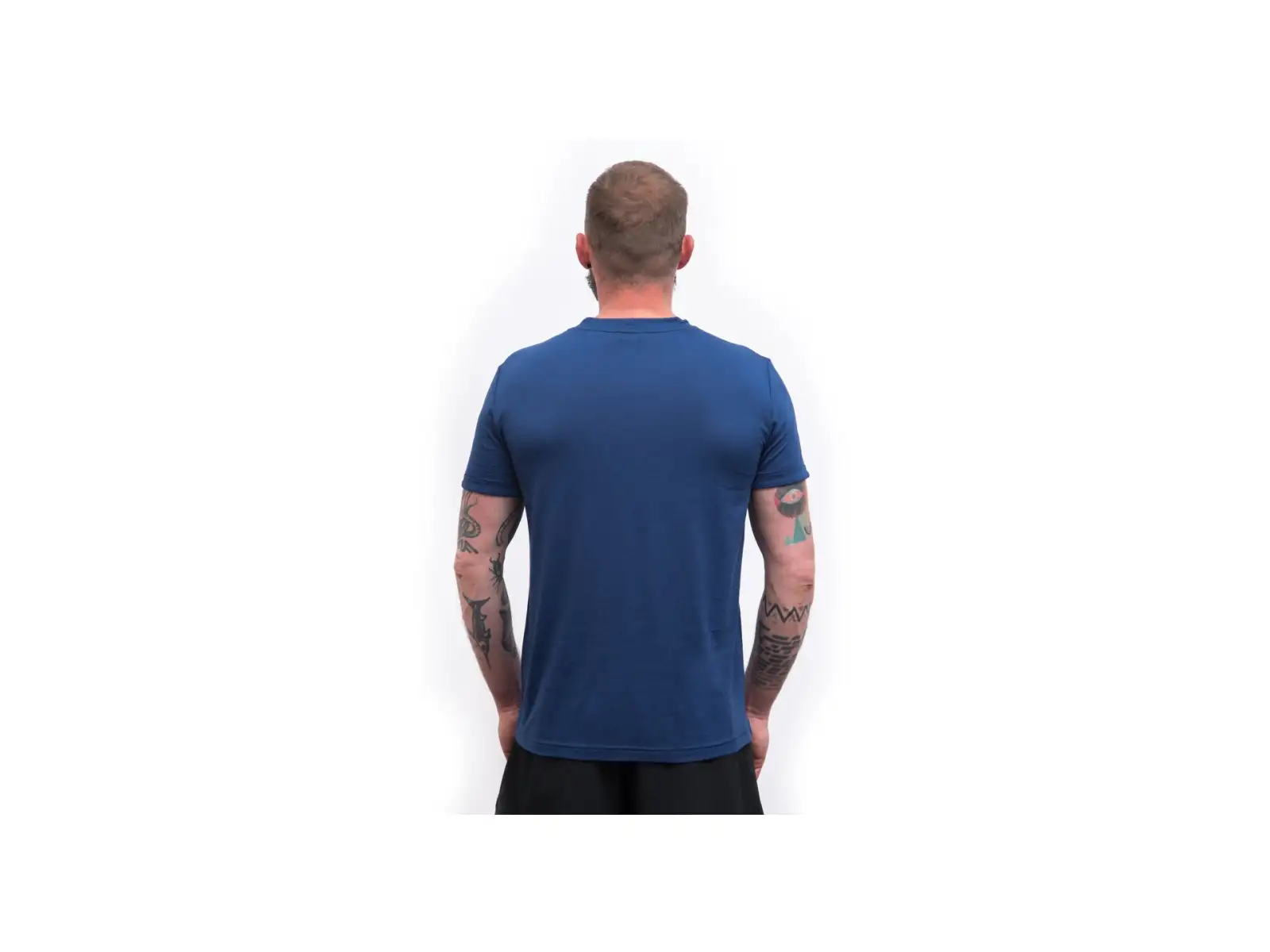 Sensor Merino Air Traveller pánské triko krátký rukáv modrá