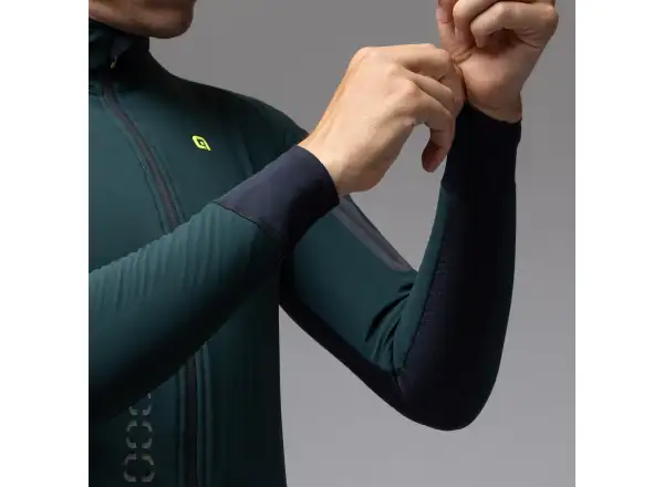 Alé R-EV1 Thermo Shield pánská zimní cyklistická bunda Bottle Green