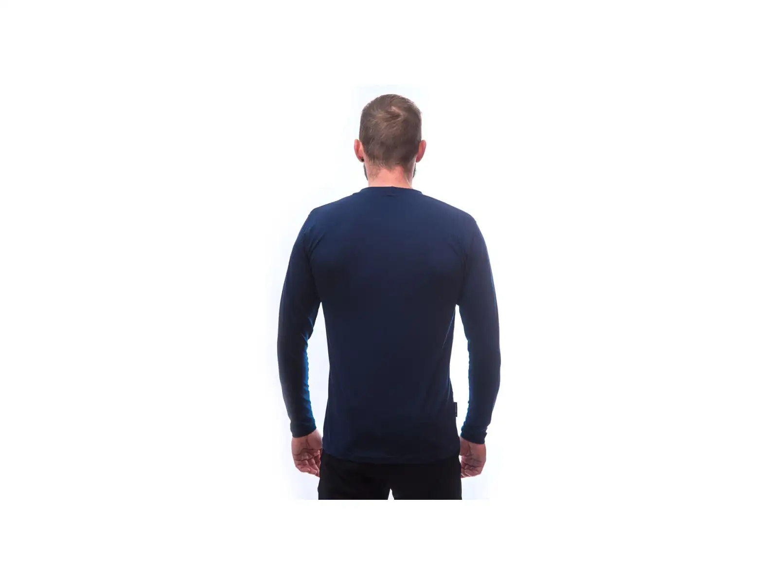 Sensor Merino Active PT Mountains pánské triko dlouhý rukáv Deep Blue