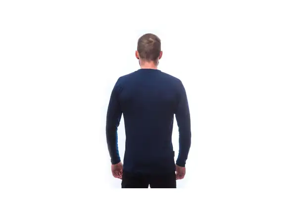 Sensor Merino Active PT Mountains pánské triko dlouhý rukáv Deep Blue