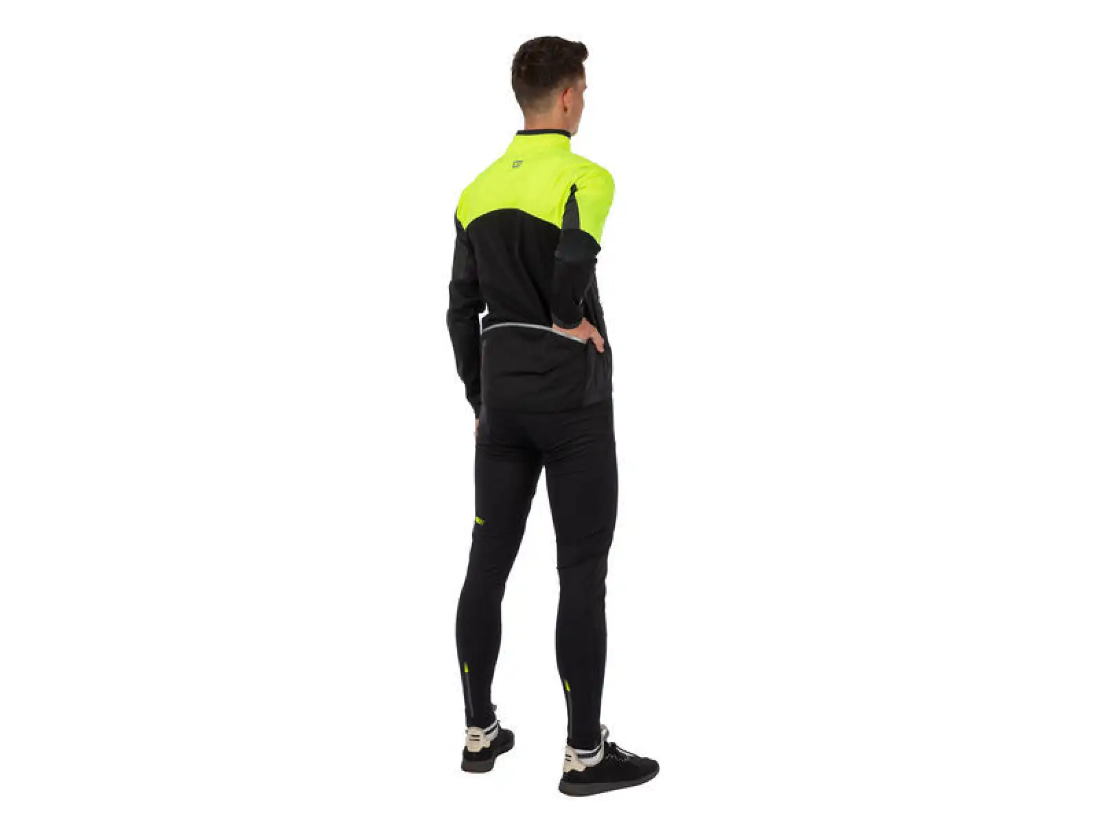 Etape Strong 2.0 pánská bunda černá/žlutá fluo