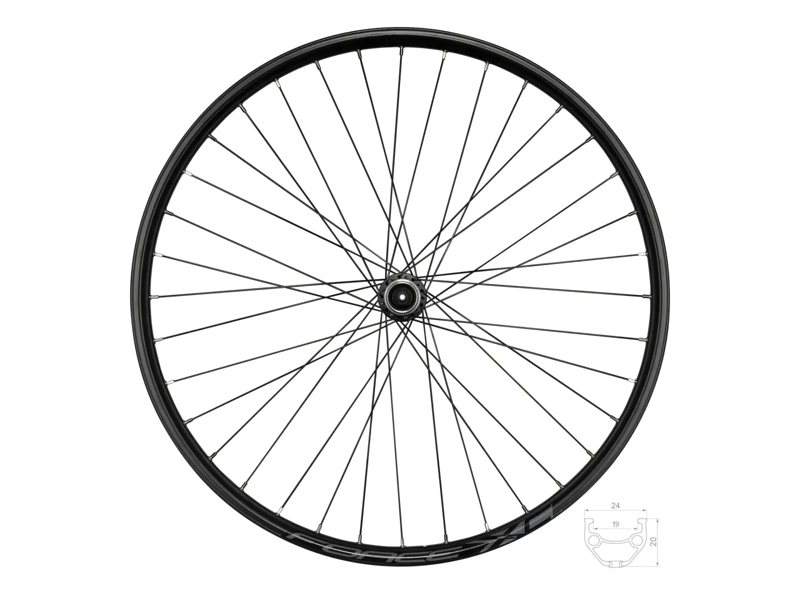 Force XC Disc 27,5 CL zadní vypletené kolo náboj Shimano