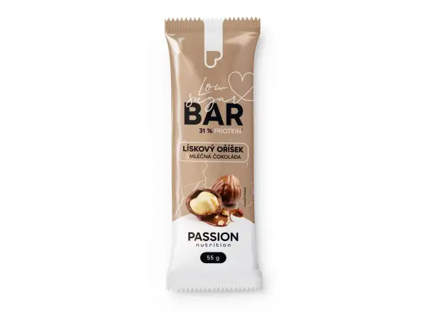 Passion Bar Lískový oříšek s mléčnou čokoládou 55 g