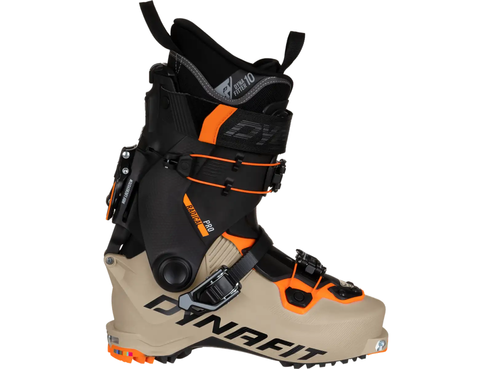 Dynafit Radical Pro pánské lyžařské boty Rock Khaki/Fluo Orange