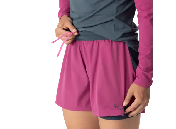 Dynafit Alpine Pro 2v1 dámské běžecké kraťasy Magenta