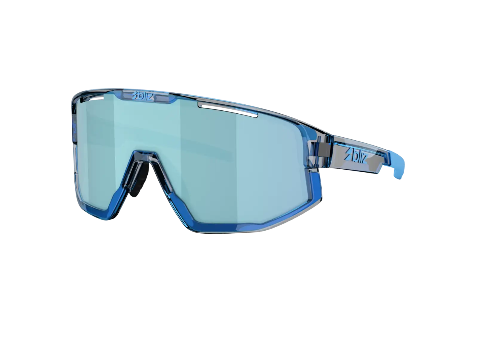 Bliz Fusion sluneční brýle Transparent Blue/Smoke Ice Blue Multi