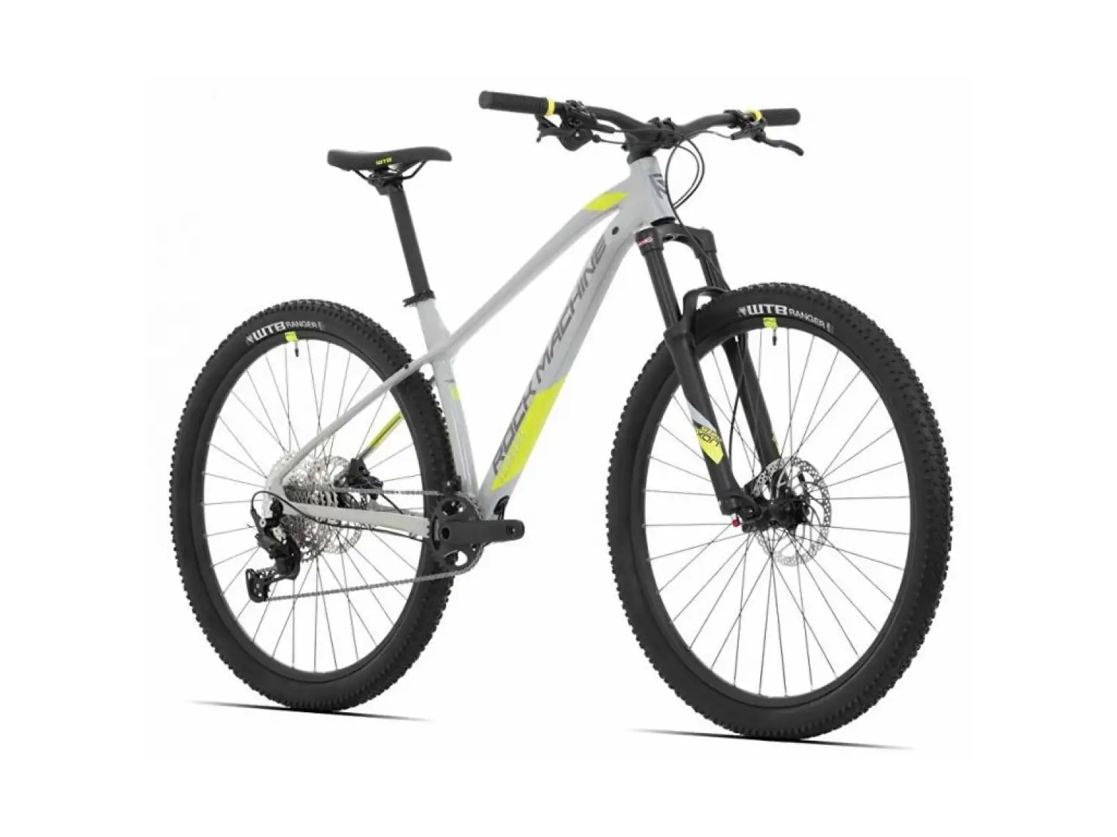 Rock Machine Torrent 60-29 gloss light grey/dark grey/yellow horské kolo