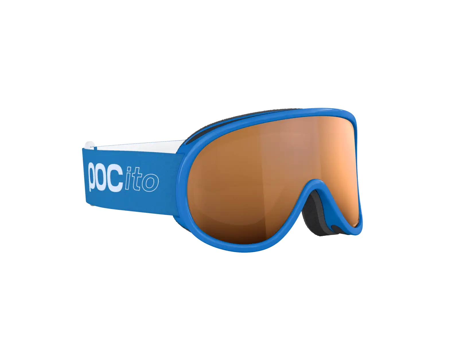 POC POCito Retina dětské lyžařské brýle Fluorescent Blue/Partly Sunny Light Orange