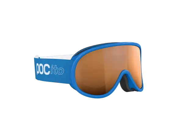 POC POCito Retina dětské lyžařské brýle Fluorescent Blue/Partly Sunny Light Orange