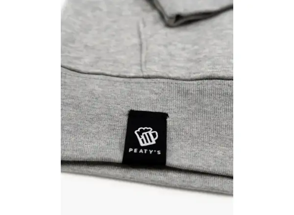 Peatys Pubwear pánská mikina s kapucí Homebrew / Heather Grey