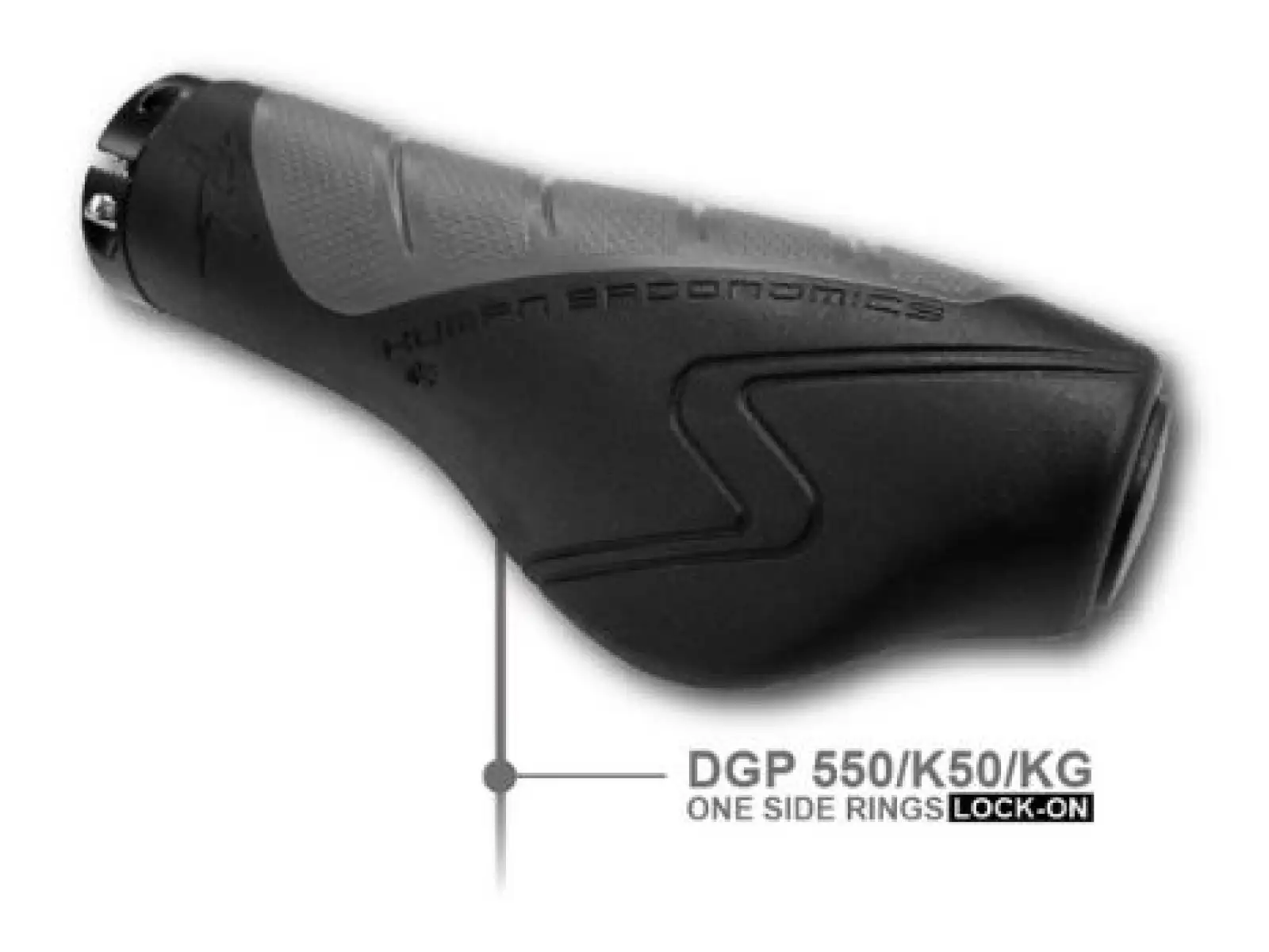 DDK DGP 550 gripy černá/šedá
