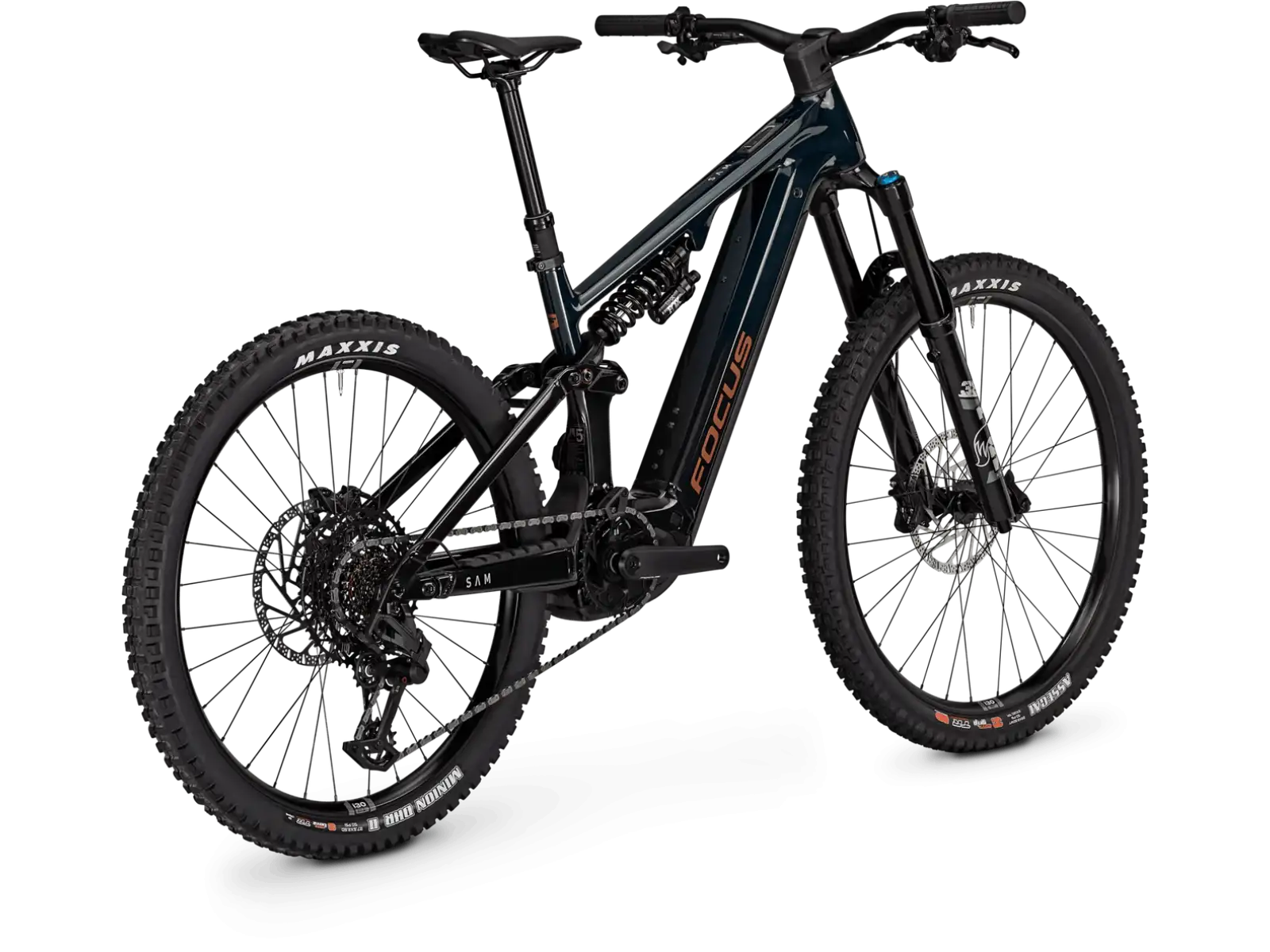 Focus SAM 8 800Wh celoodpružené elektrokolo Classicgreen / Obsidianblack