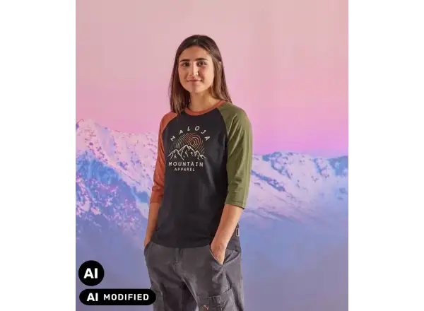 Maloja CorteM. dámský dres 3/4 rukáv moonless